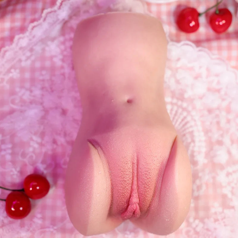 Ambe – 2.6 lbs Real-Feel Flesh Silicone Vagina Masturbation Toy