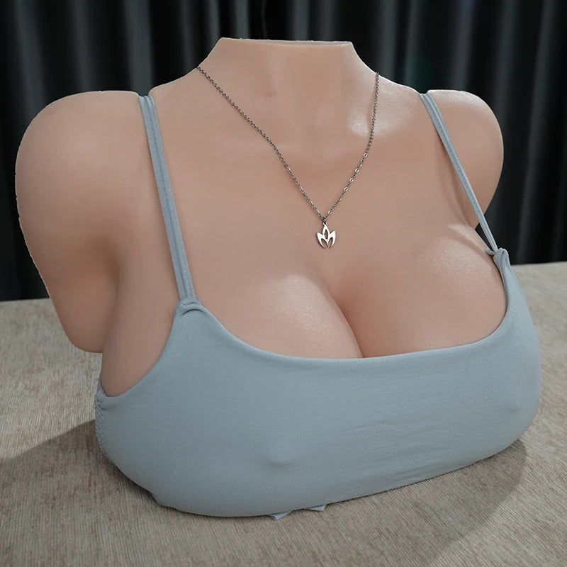 Aria - 13.2 lbs Plump Half Silicone Gel Breasts Torso