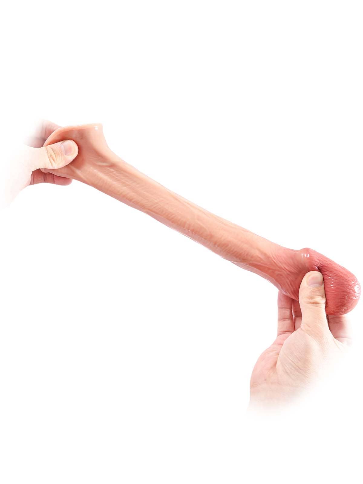 PCS07 – 6.7"x 2"  Lifelike Soft Silicone Penis Sleeve with Added Length & Thickness