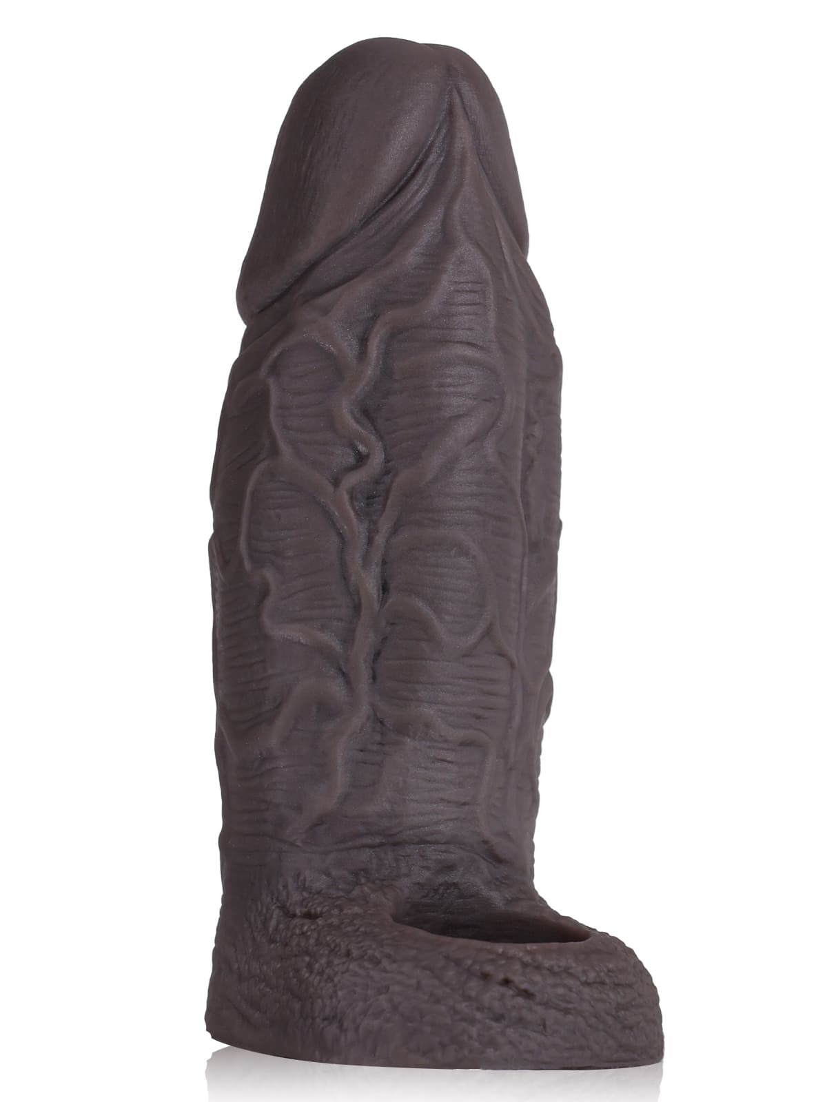PBS37 – 6.3" x 2.2" Thick Black Silicone Cock Sleeve