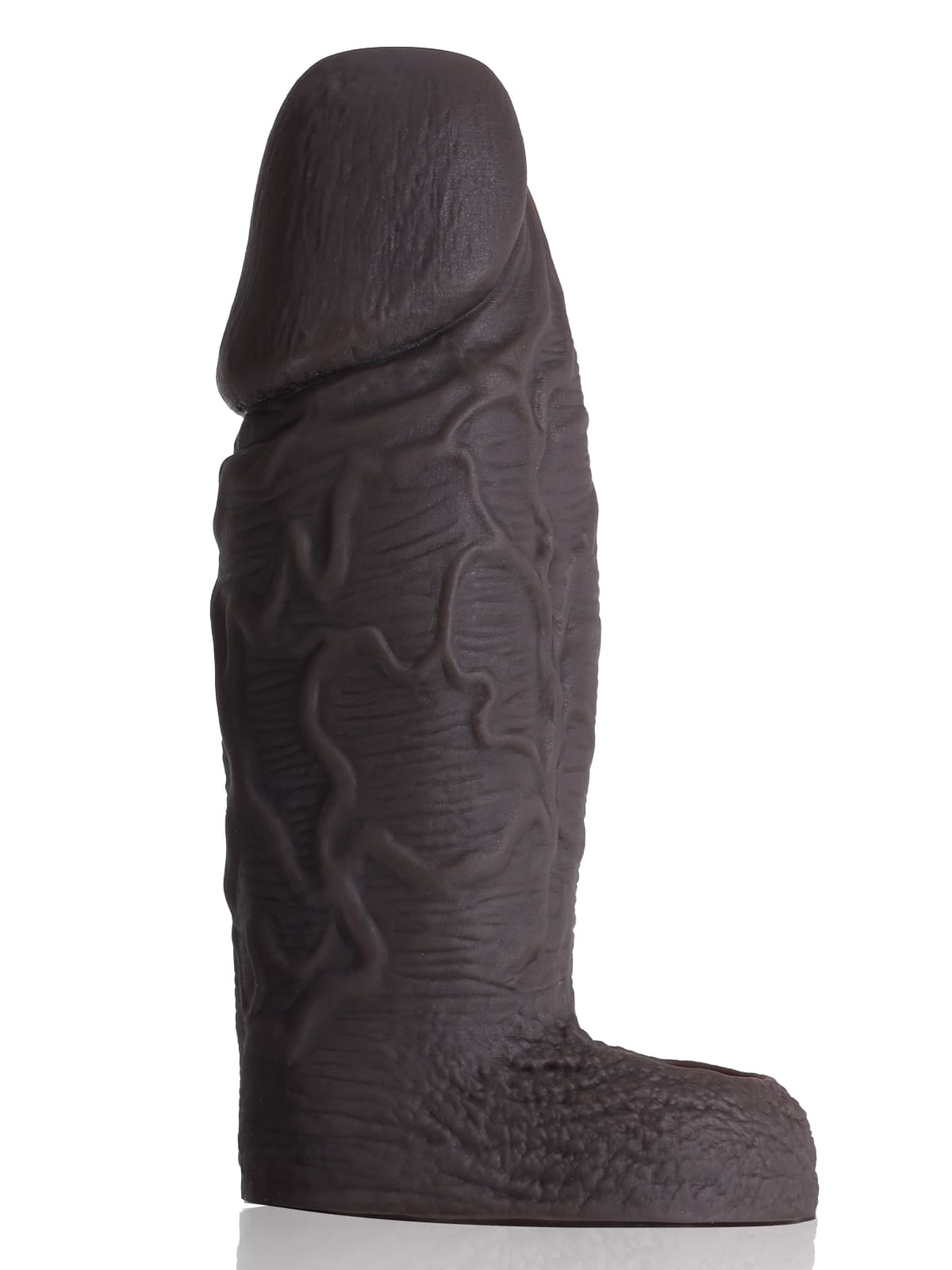 PBS37 – 6.3" x 2.2" Thick Black Silicone Cock Sleeve