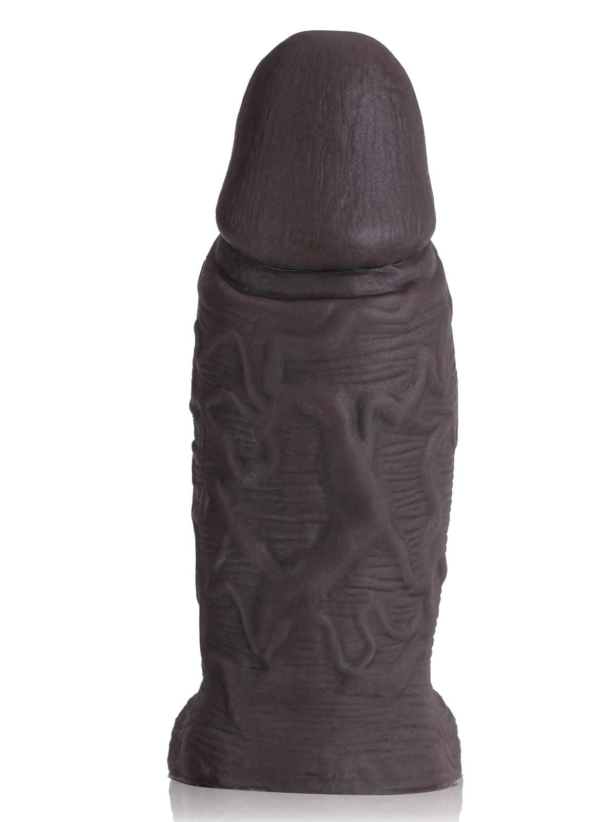 PBS37 – 6.3" x 2.2" Thick Black Silicone Cock Sleeve