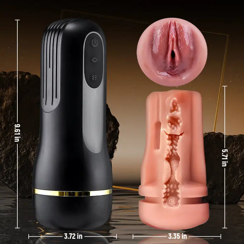 PV6 - Deep Throat Masturbator for Men with 10 Vibration and Suction Modes