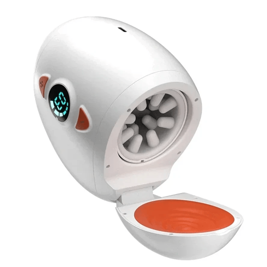 Egg-Style Thrusting & Rotating Male Masturbator with Testicle Stimulation