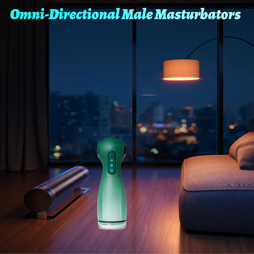 Electric Male Masturbator with Suction, Vibration & Airbag Squeeze