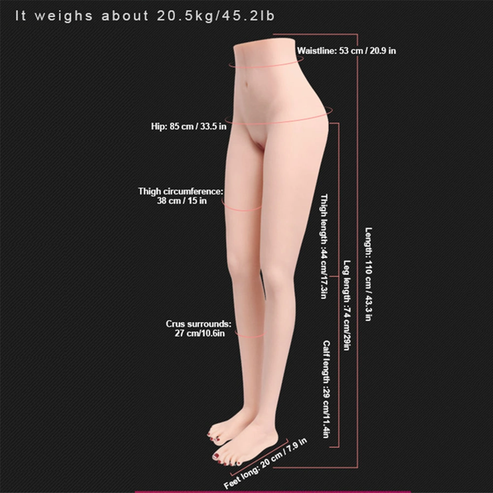 Elise - 45.2 lbs Ultra Realistic Lower Torso Sex Doll with Sexy Legs & Feet