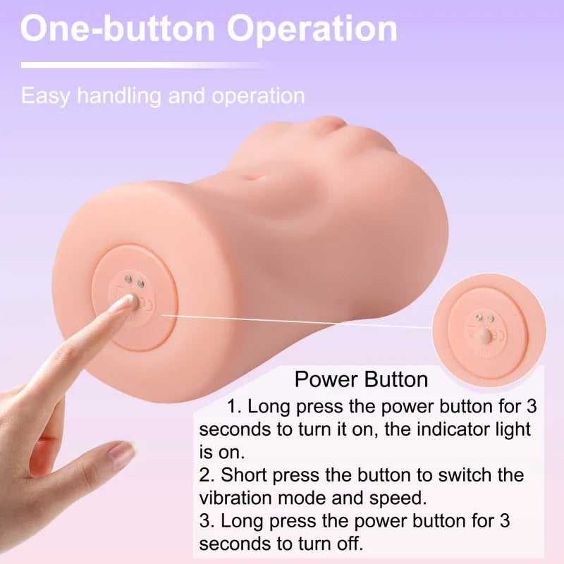 Georgia - 1.98 lbs Realistic Soft Vibrating Pocket Pussy Toy