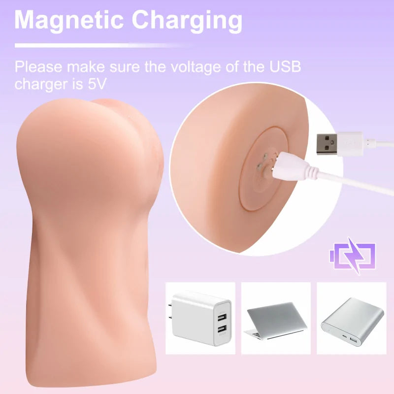 Georgia - 1.98 lbs Realistic Soft Vibrating Pocket Pussy Toy