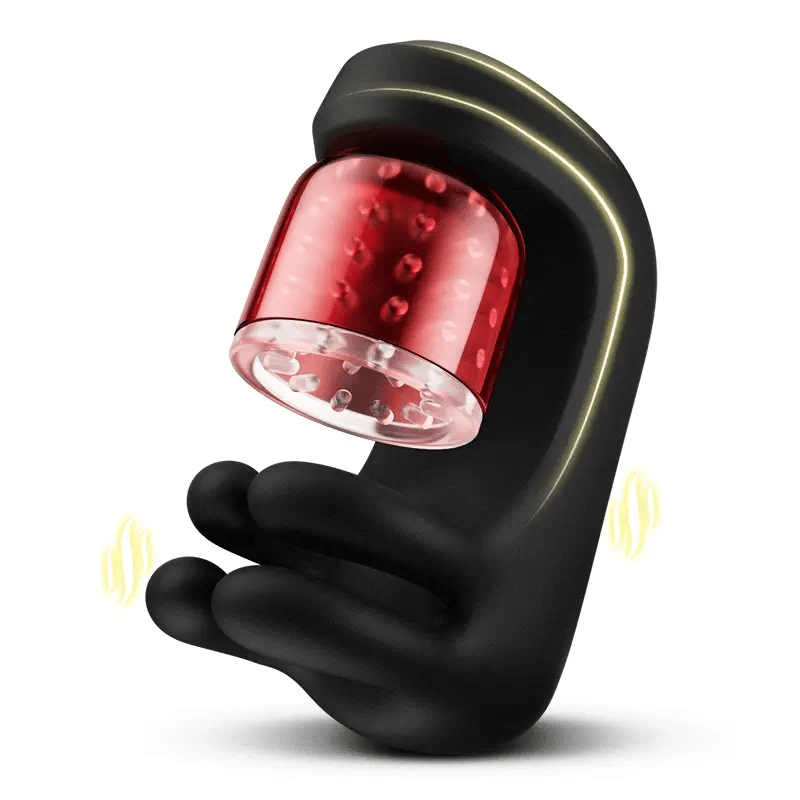 PG10 – Glans Trainer Masturbator with Rotating Pinch Stimulation & 9 Vibration Modes