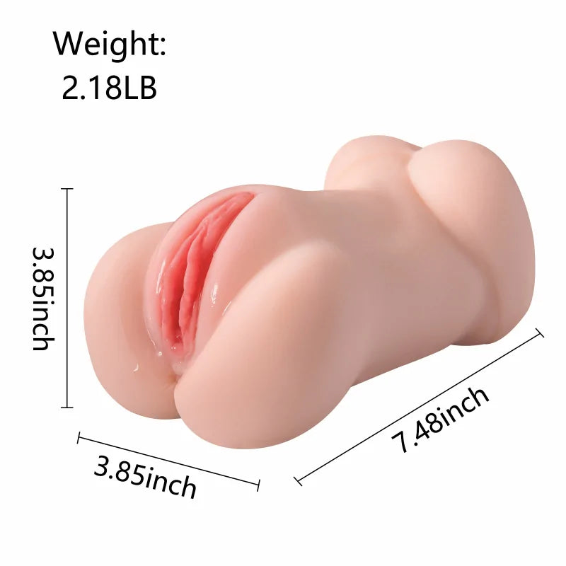 Hannah - 2.18 lbs Realistic Vibrating Pocket Pussy Masturbator