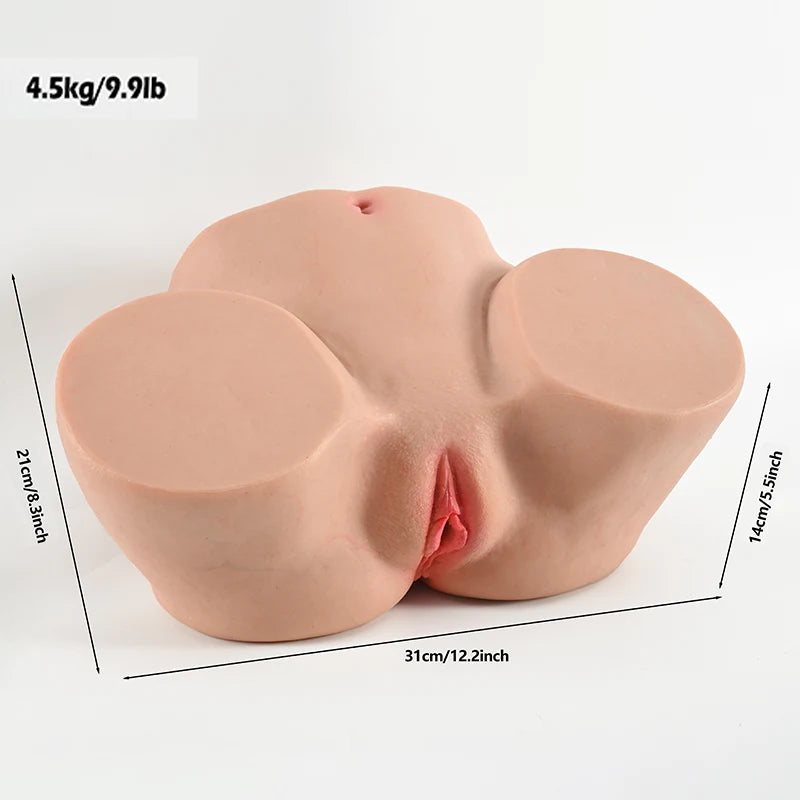 Imogen – 9.9 lbs Real-Feel Silicone Butt Masturbator with Dual Openings
