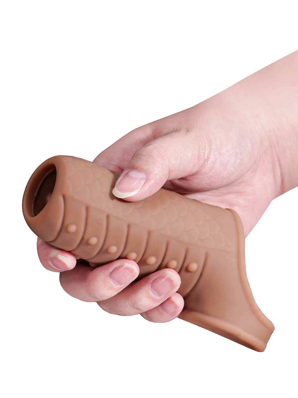 PCS25 – 3.8"x 1.7" Silicone Penis Girth Sleeve with Bump Texture Stimulation