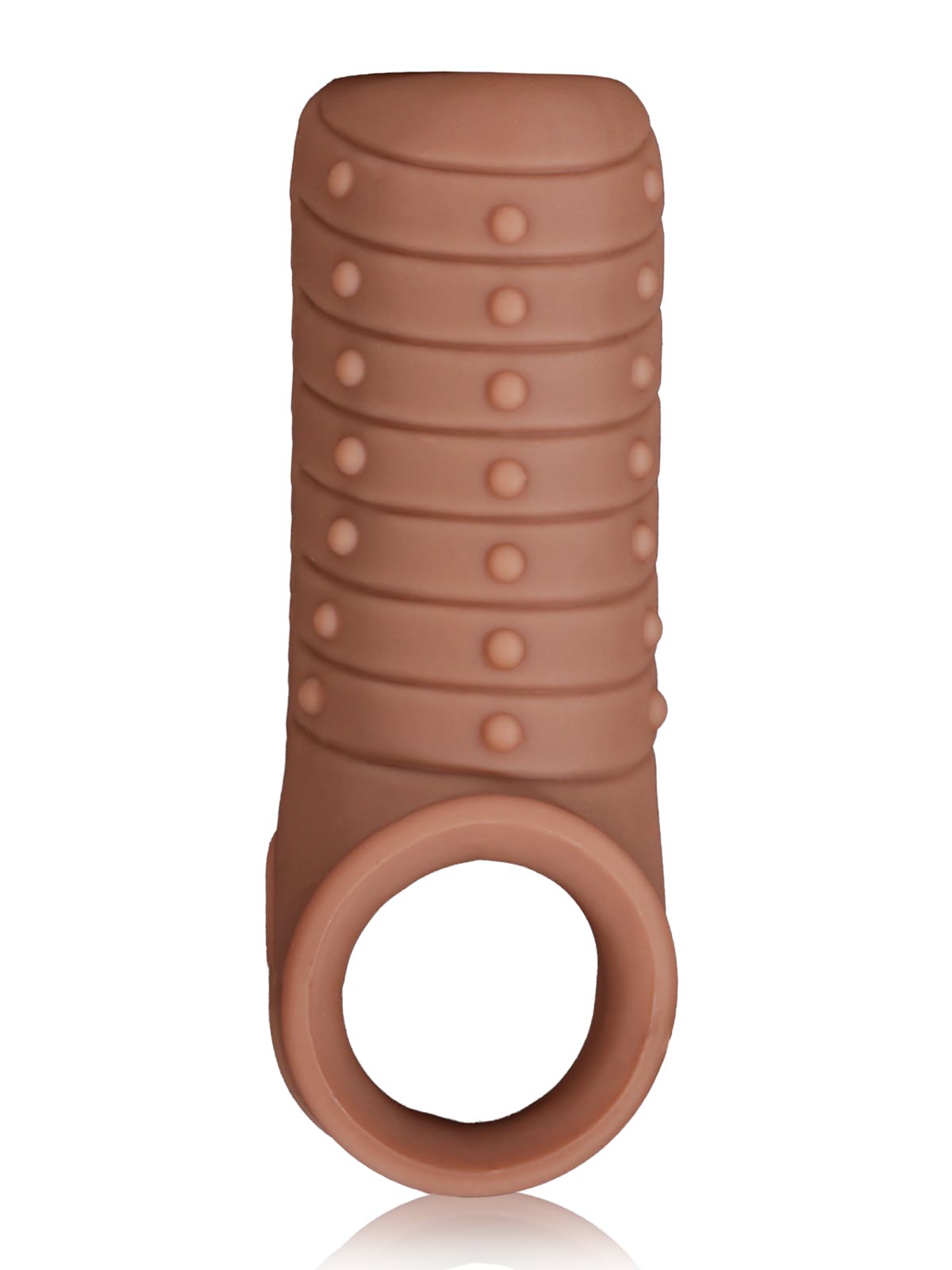 PCS25 – 3.8"x 1.7" Silicone Penis Girth Sleeve with Bump Texture Stimulation