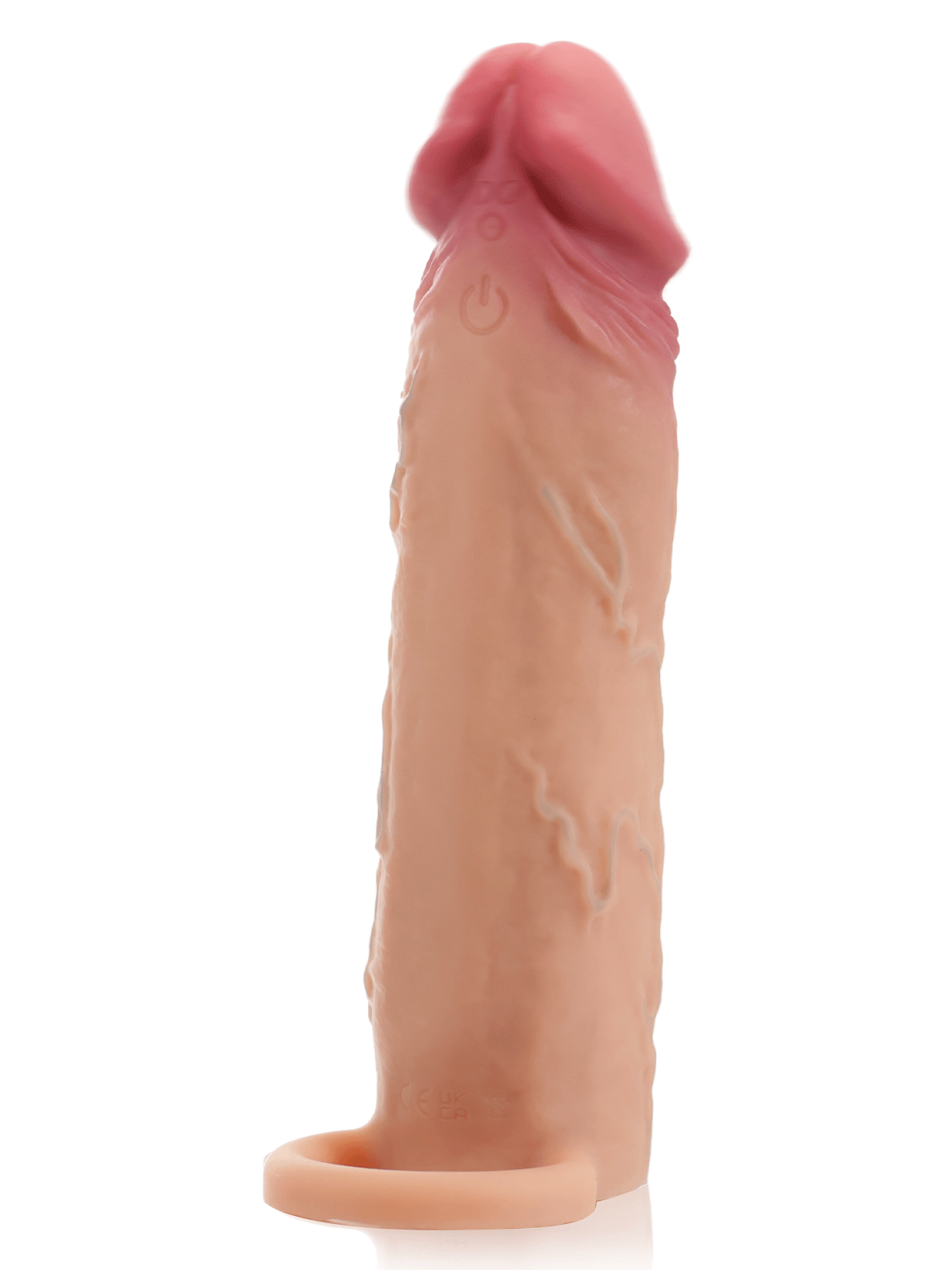 PVS23 – 7.4"x 1.8" Flesh Sliding Skin Vibrating Penis Extension