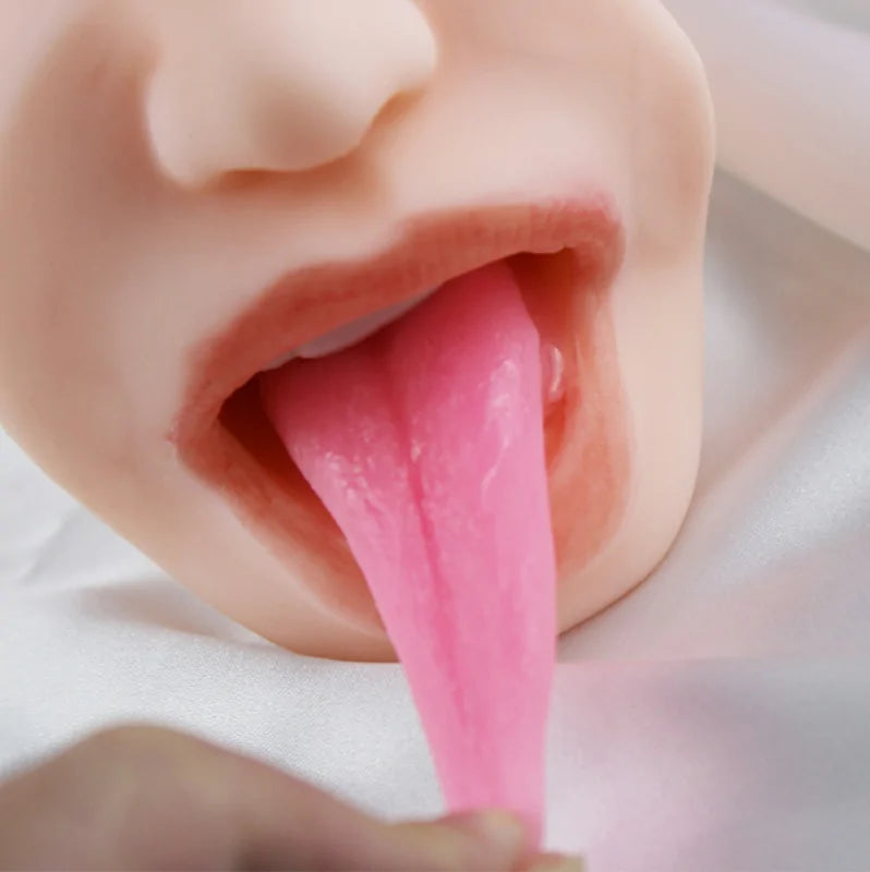 Lola - 1.1 lbs Connected 2 in 1 Pocket Pussy with Oral and Vaginal