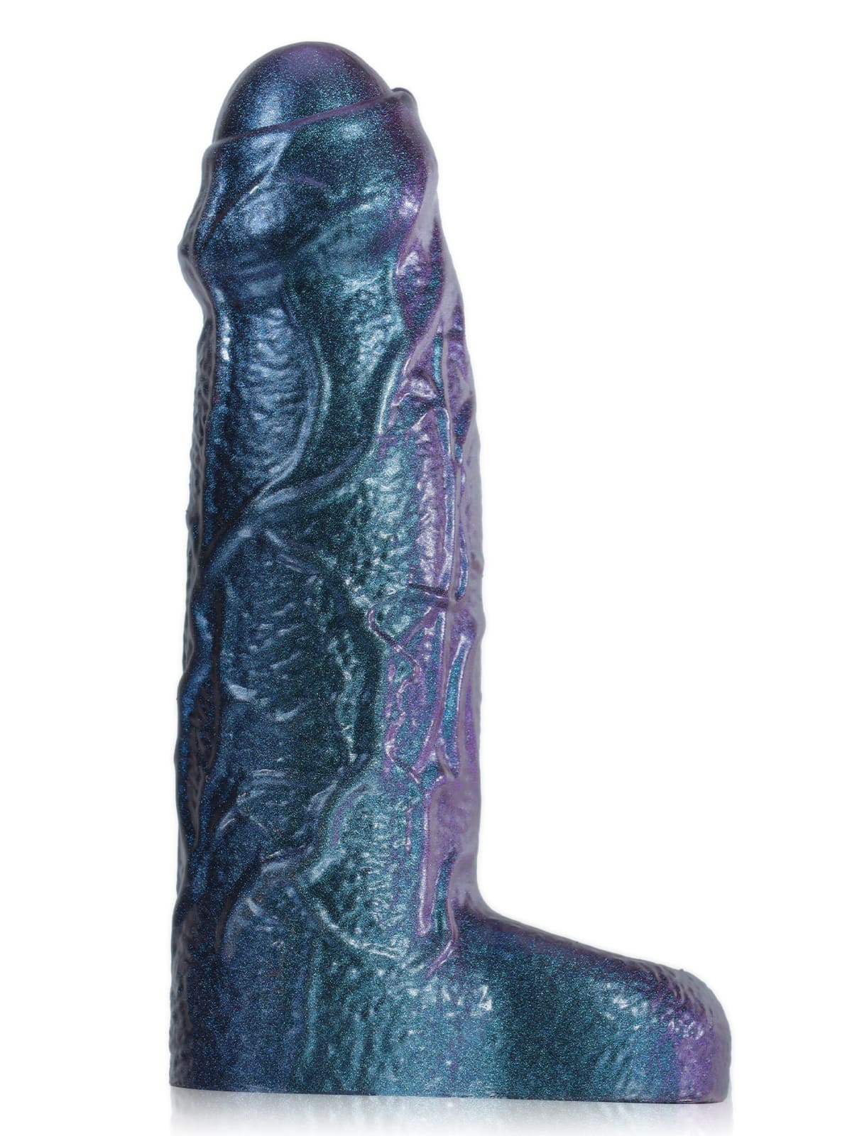 PCS38 – 6.6" x 1.8" Metallic Color Fat Platinum Silicone Penis Extender