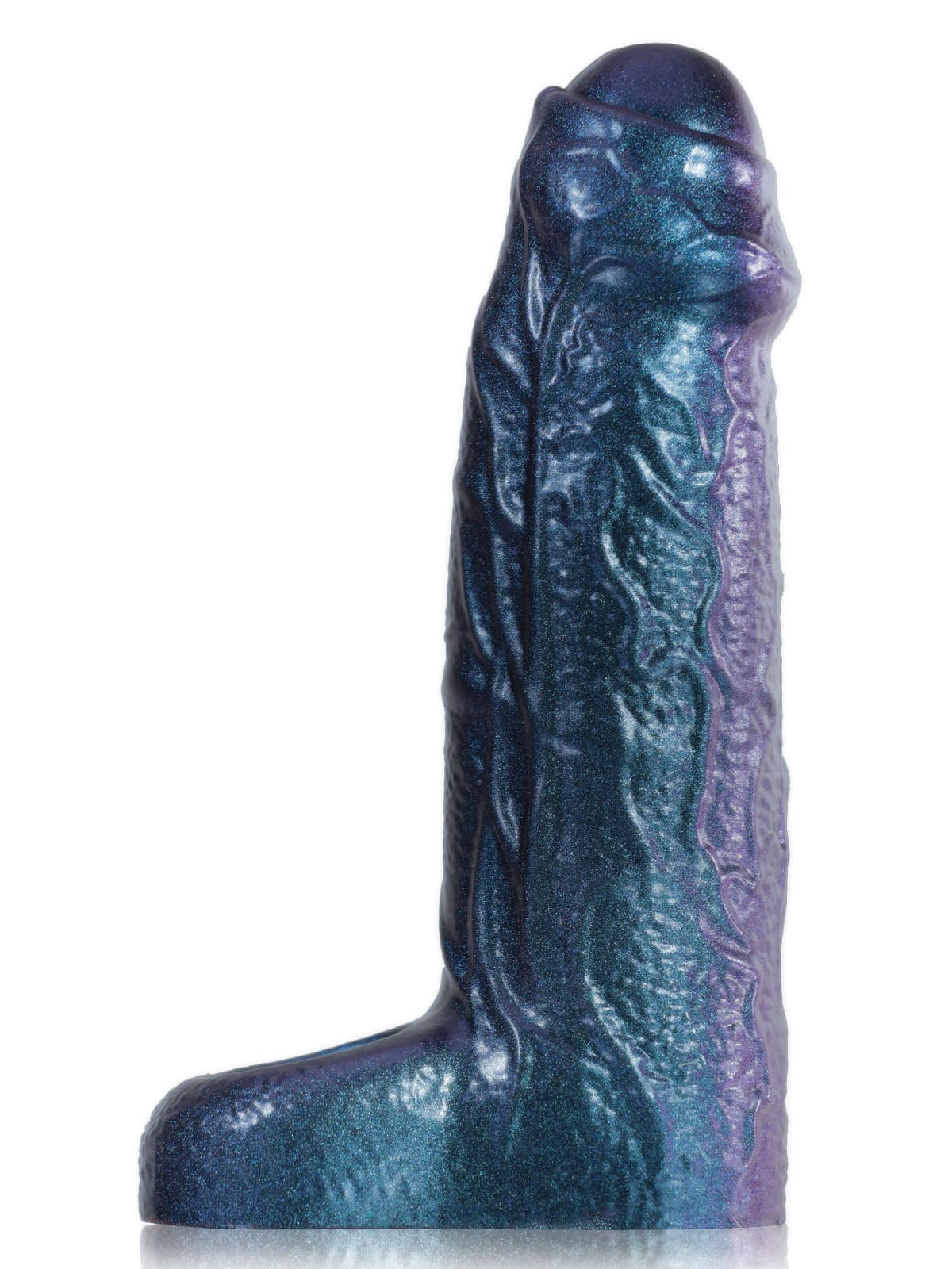 PCS38 – 6.6" x 1.8" Metallic Color Fat Platinum Silicone Penis Extender