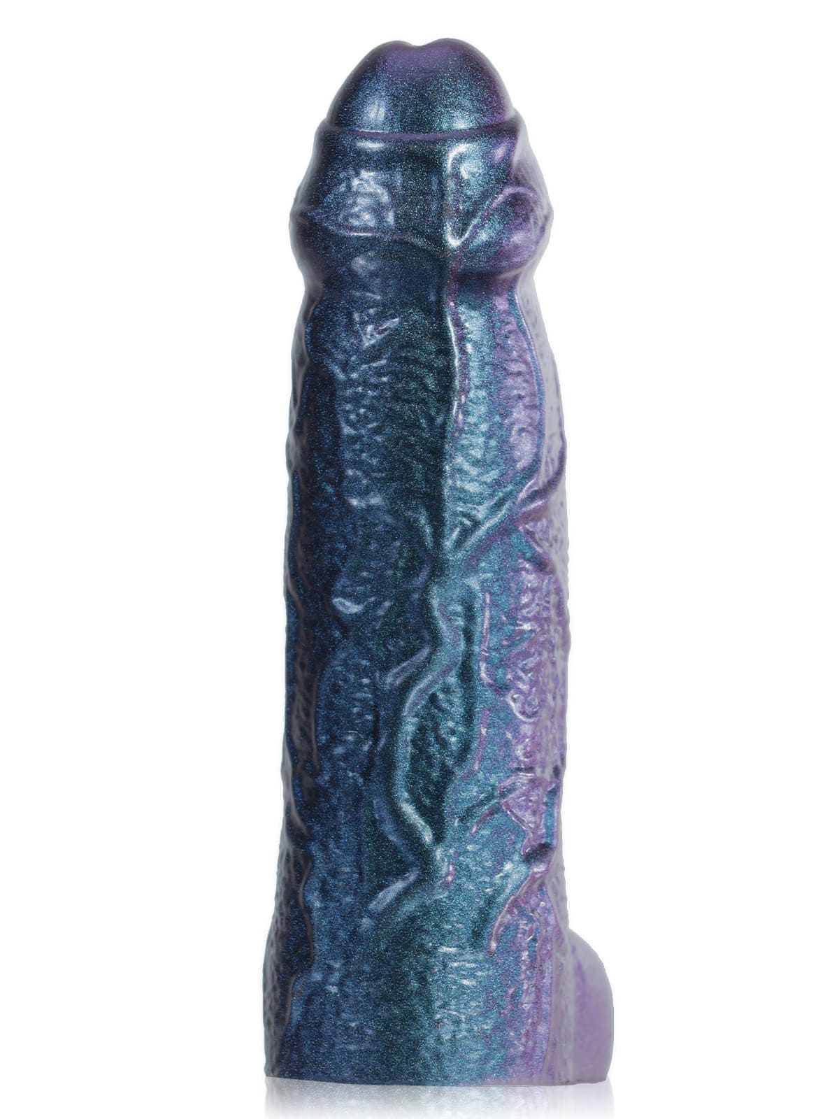 PCS38 – 6.6" x 1.8" Metallic Color Fat Platinum Silicone Penis Extender