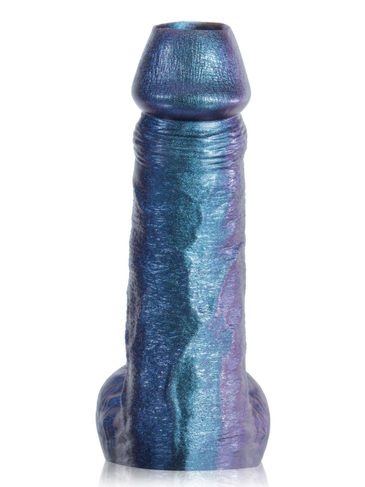 PCS39 – 6.3" x 1.5" Open-Ended Platinum Silicone Cock Sleeve