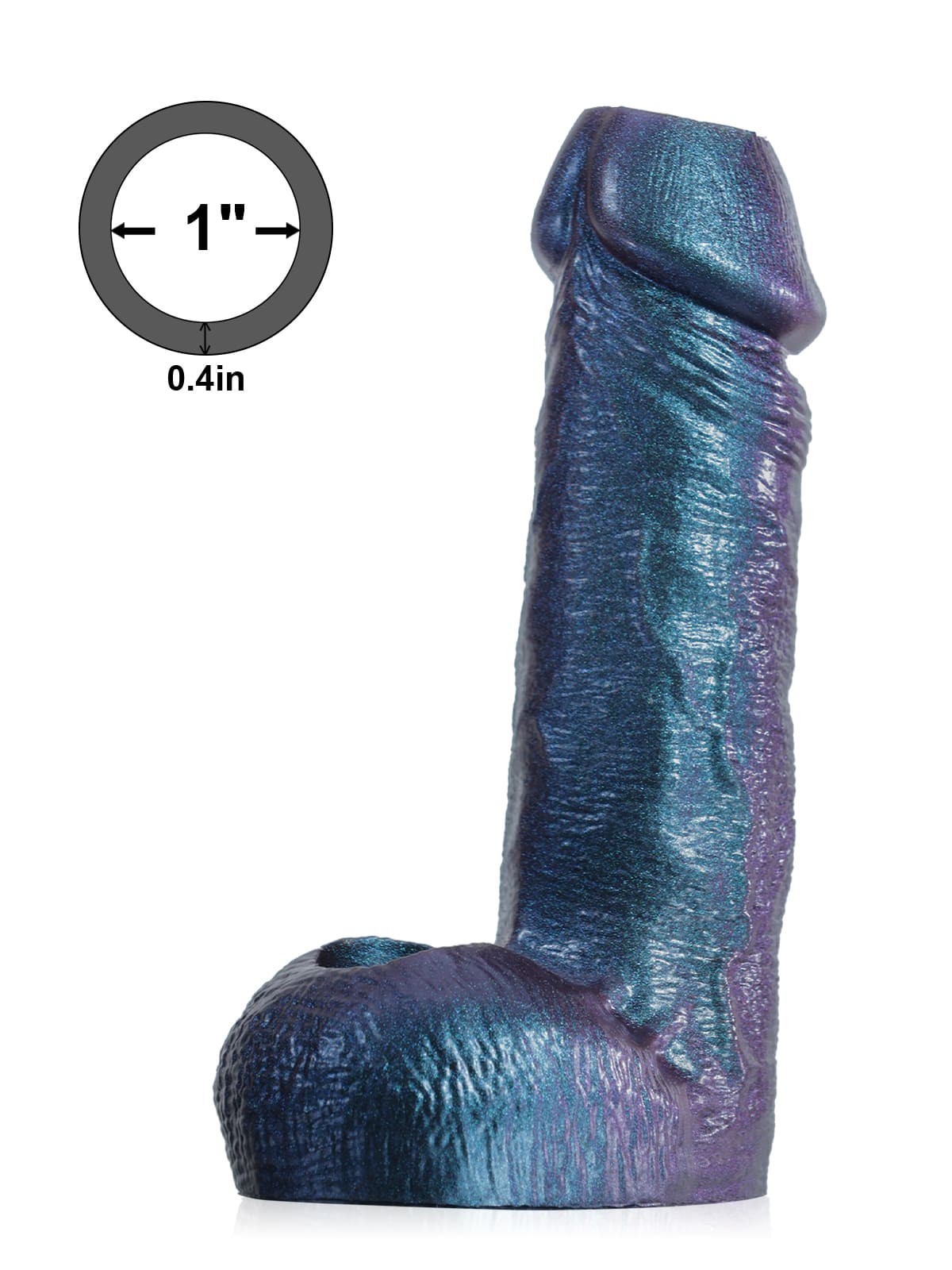 PCS39 – 6.3" x 1.5" Open-Ended Platinum Silicone Cock Sleeve