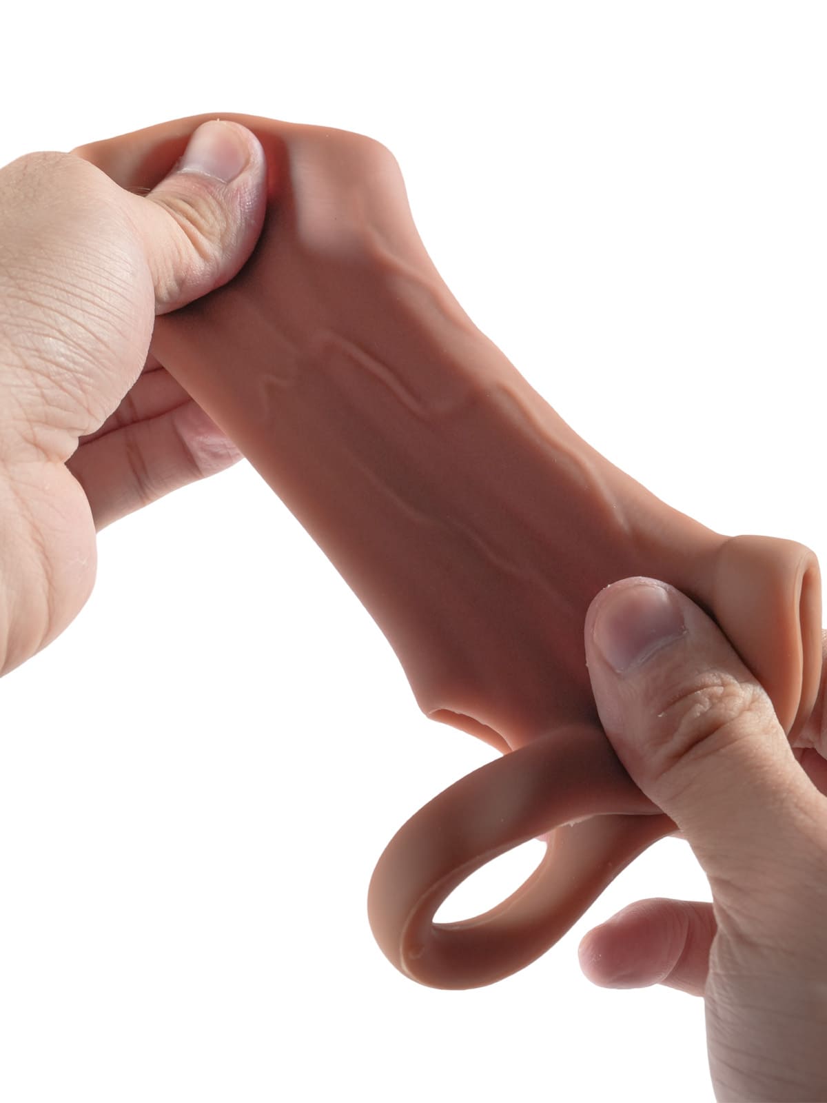 PCS11 – 3.7"x 2" Silicone Penis Girth Sleeve with Open-End Fit & Added Thickness