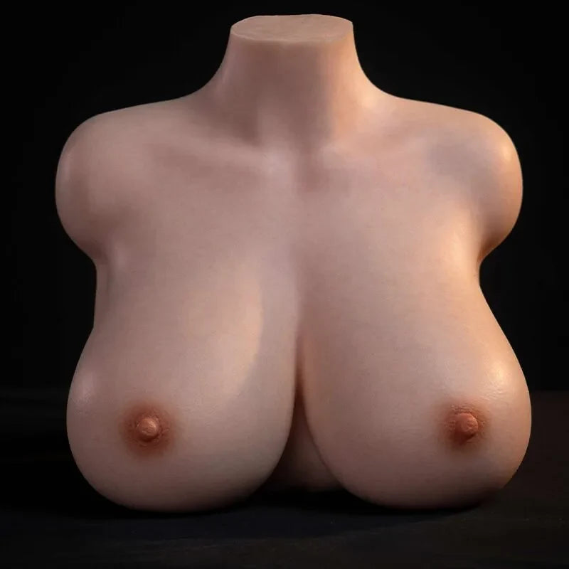 Mia - 10.25 lbs Full-Size Silicone Bust Torso with Realistic Pussy