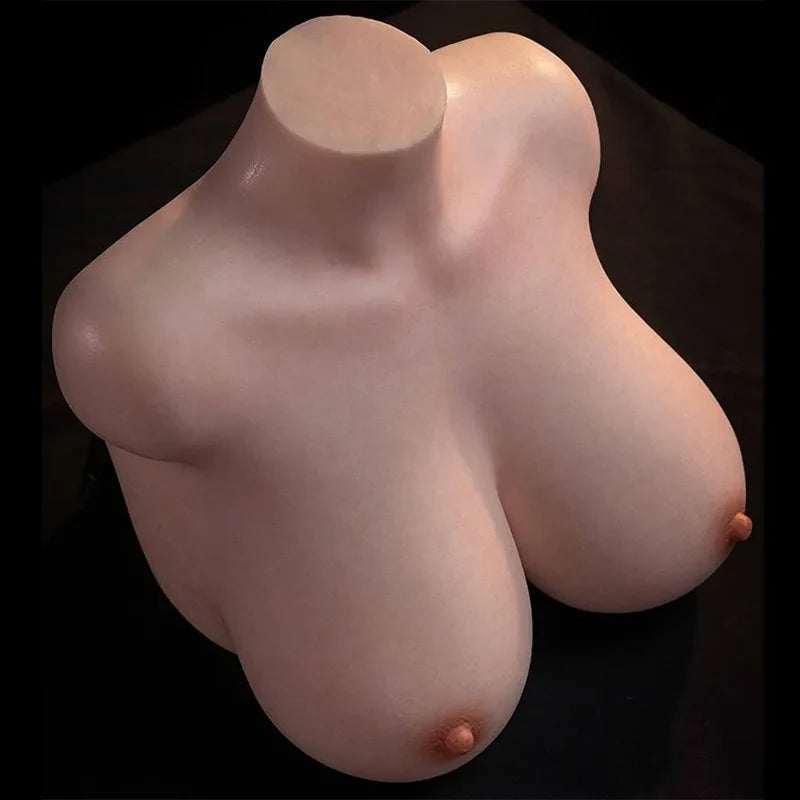 Mia - 10.25 lbs Full-Size Silicone Bust Torso with Realistic Pussy