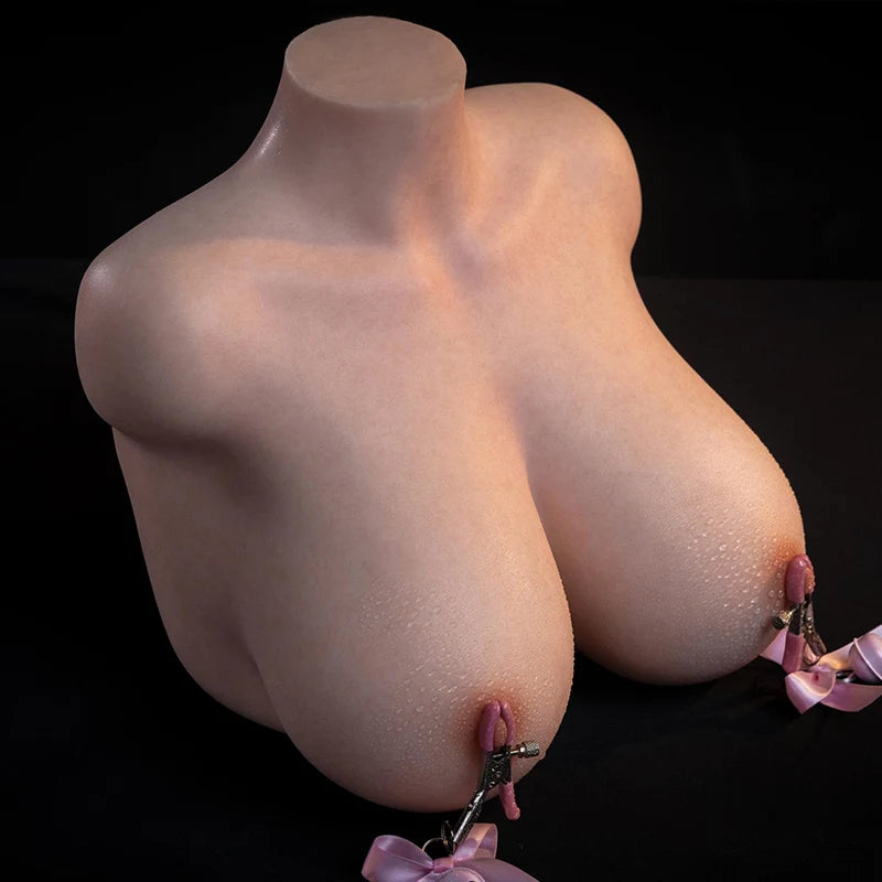 Mia - 10.25 lbs Full-Size Silicone Bust Torso with Realistic Pussy