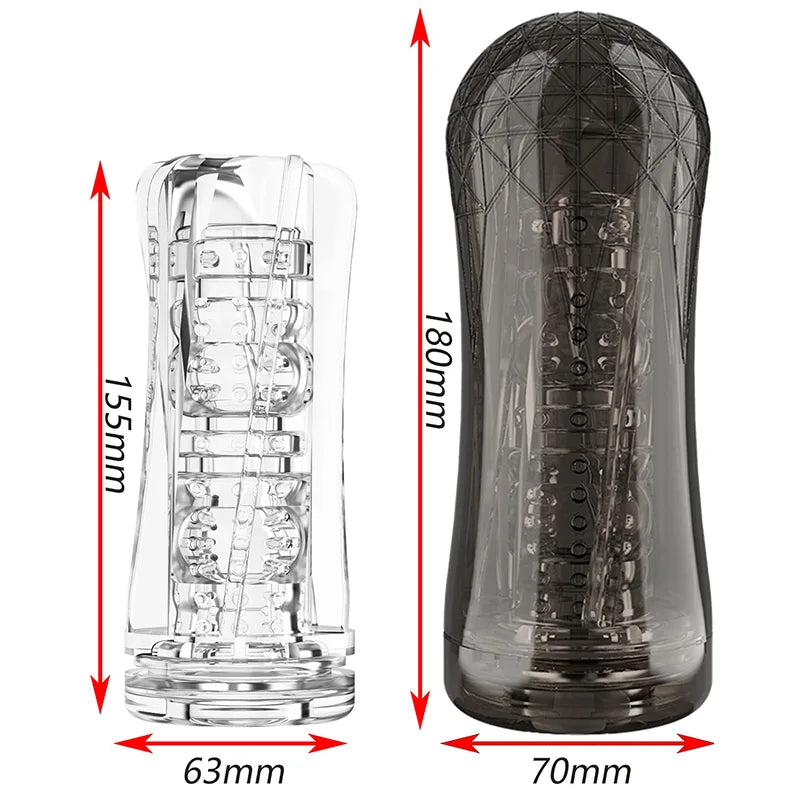 PA01 - Clear Pocket Vagina Man Masturbation Stroker