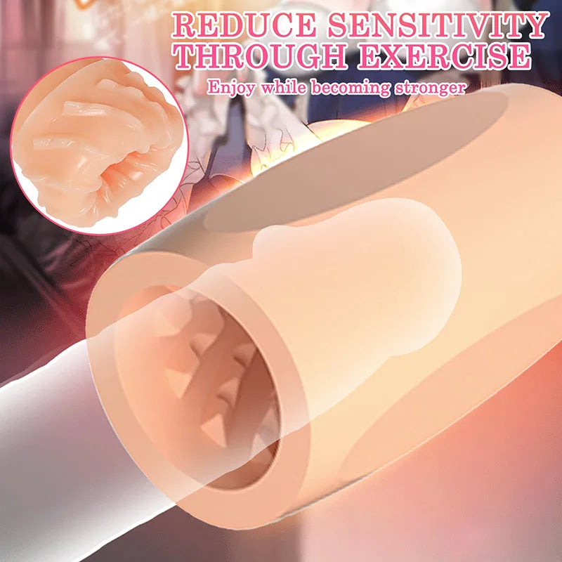 PA03 - Portable Flesh Mini Vagina Sleeve for Men