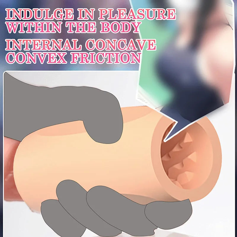 PA03 - Portable Flesh Mini Vagina Sleeve for Men