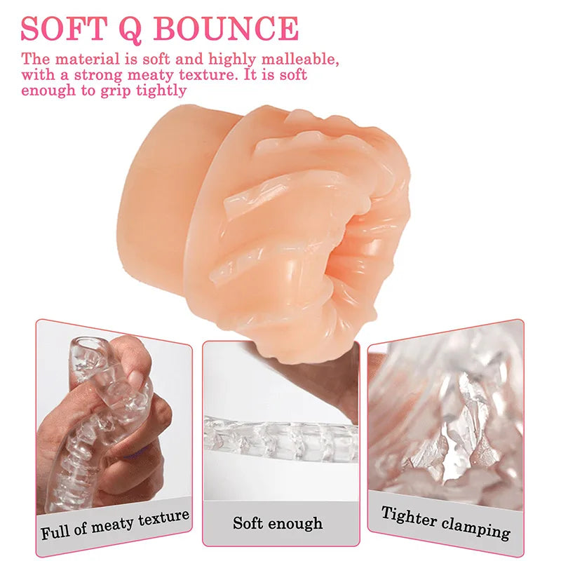 PA03 - Portable Flesh Mini Vagina Sleeve for Men