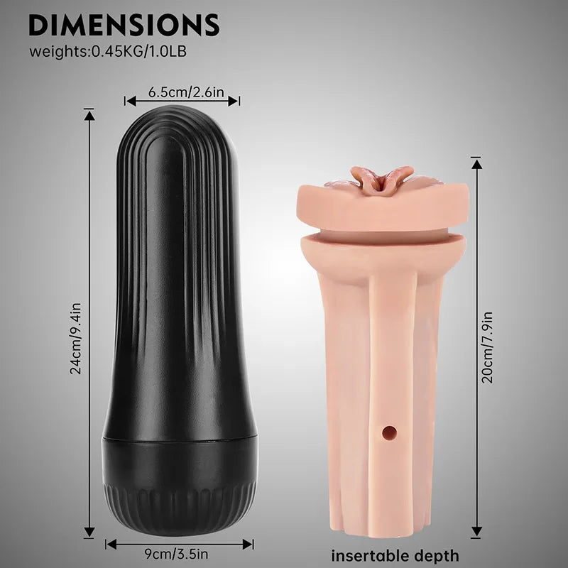 PA09 - Handheld Deep SDqueezable Pocket Vagina Toy
