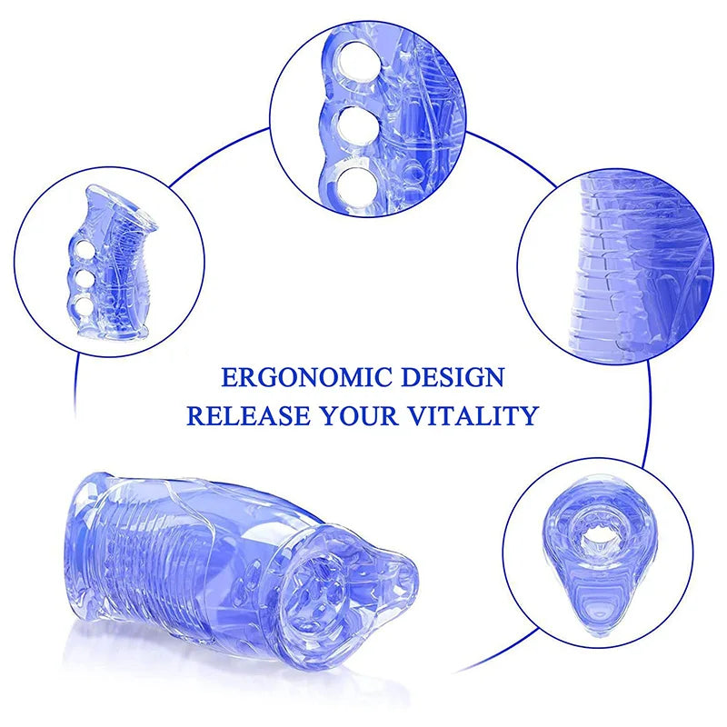 PA10 - Transparent Open Ended Soft Pussy Sleeve