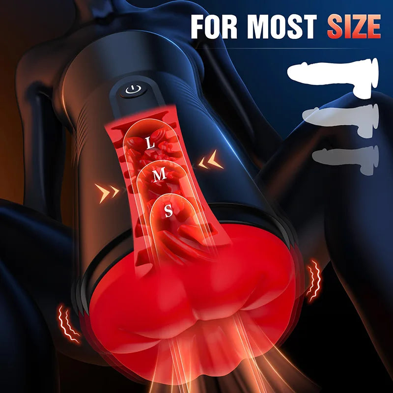 PA13 - Portable 9 Suction＆Vibration Electric Blowjob Masturbator