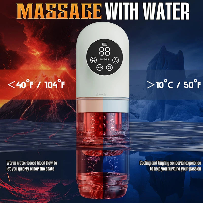 PA15 - Automatic Penis Machine Stroker with 7 Sucking & Thrusting & Rotating & Licking