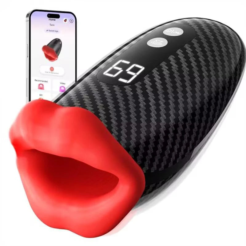 PA17 - Fast Stimulation Flapping & 9 Vibrating Mouth Sex Toy