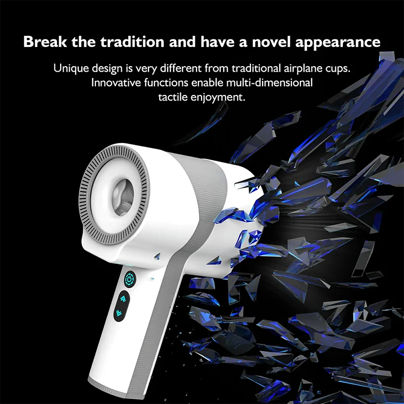 PR17 -  Handheld Male Masturbator with 5 Telescopic Rotation 7 Vibrating