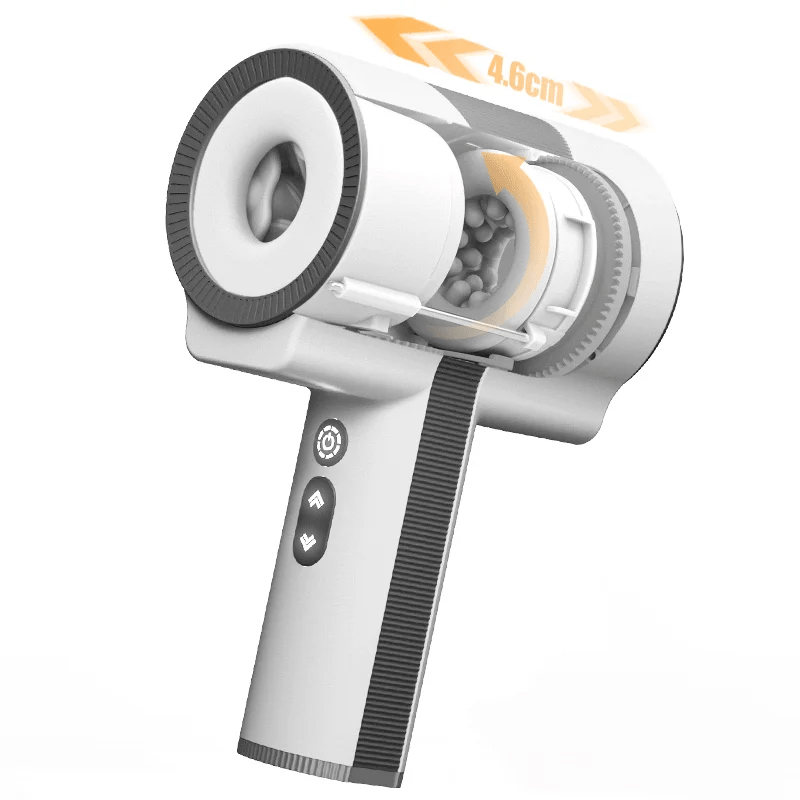 PR17 -  Handheld Male Masturbator with 5 Telescopic Rotation 7 Vibrating