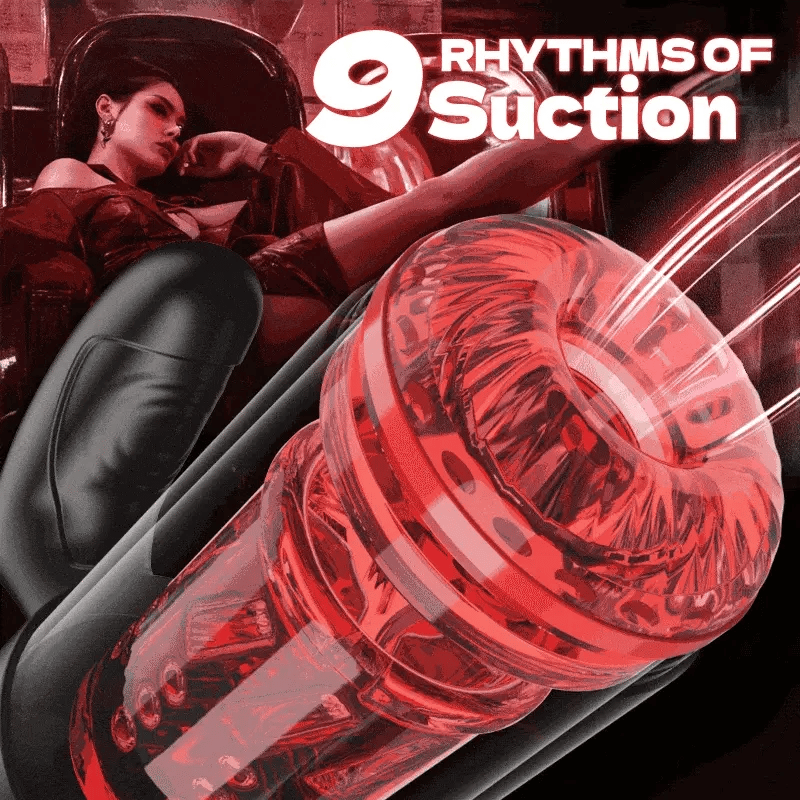 PS5 - 9 Thrusting & Rotating 9 Suction Male Blowjob Masturbator