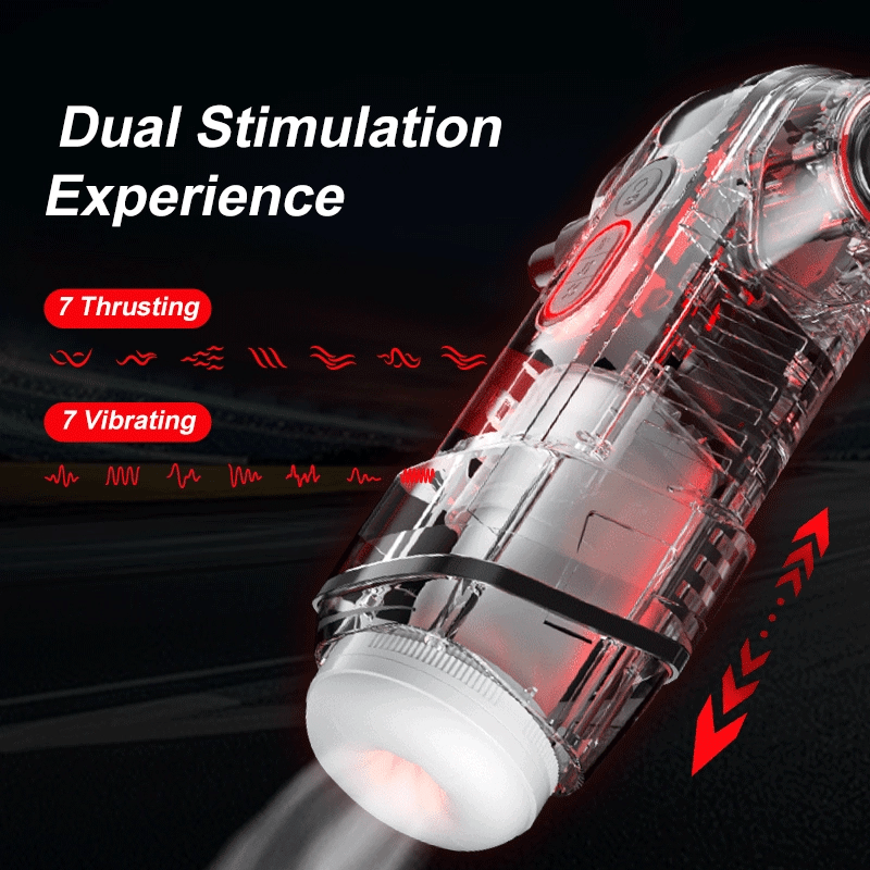 PT12 - Twist-Grip Controlled Male Stroker with Vibration, Suction and Heating Modes