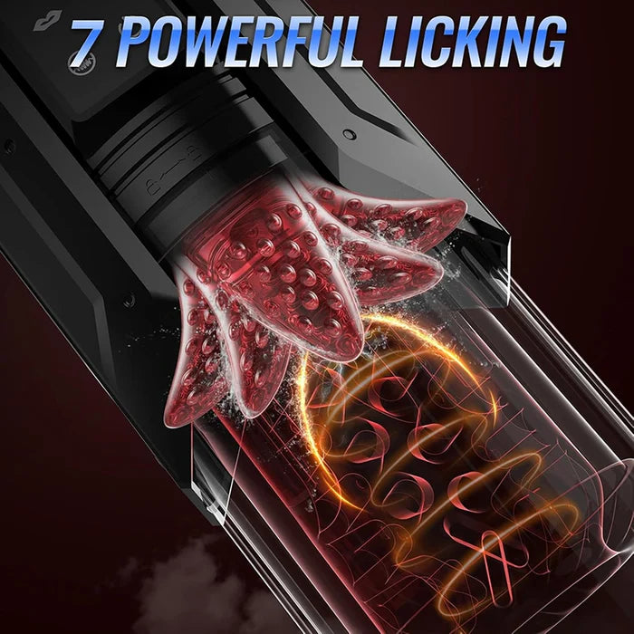 PT20Pro - App-Control Hands Free Blowjob Masturbator with Strong Thrusting Rotating Sucking Licking