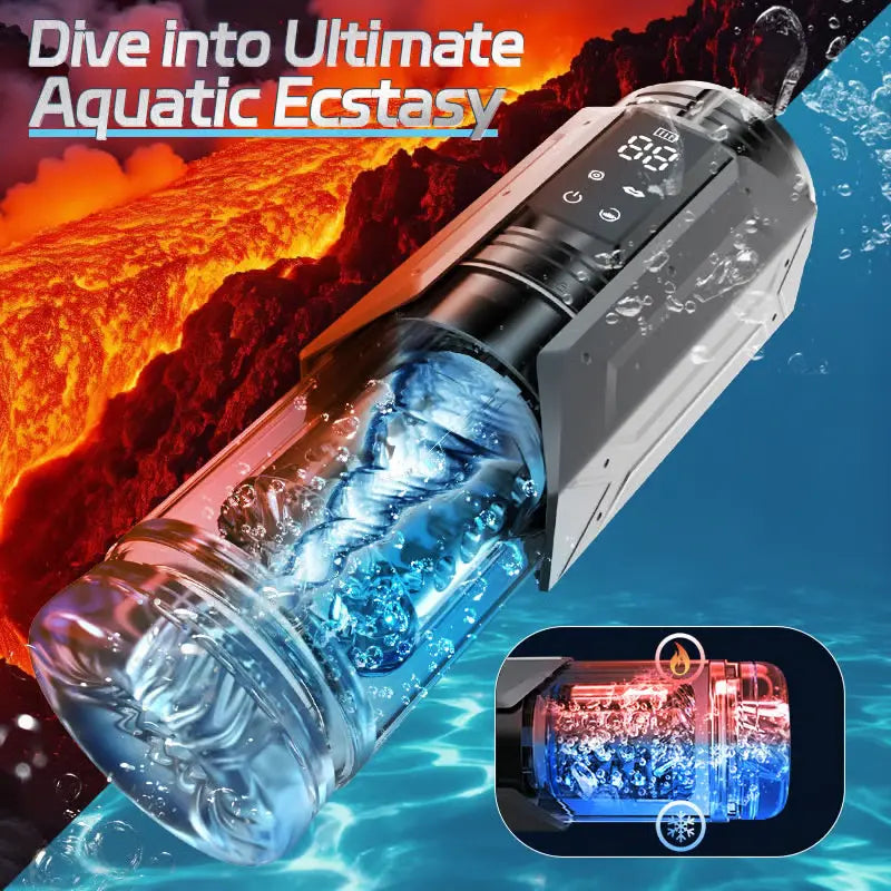 PT20 - Waterproof Men Masterbator with 7 Modes Sucking, Vibrating, Thrusting & Rotating Pleasure
