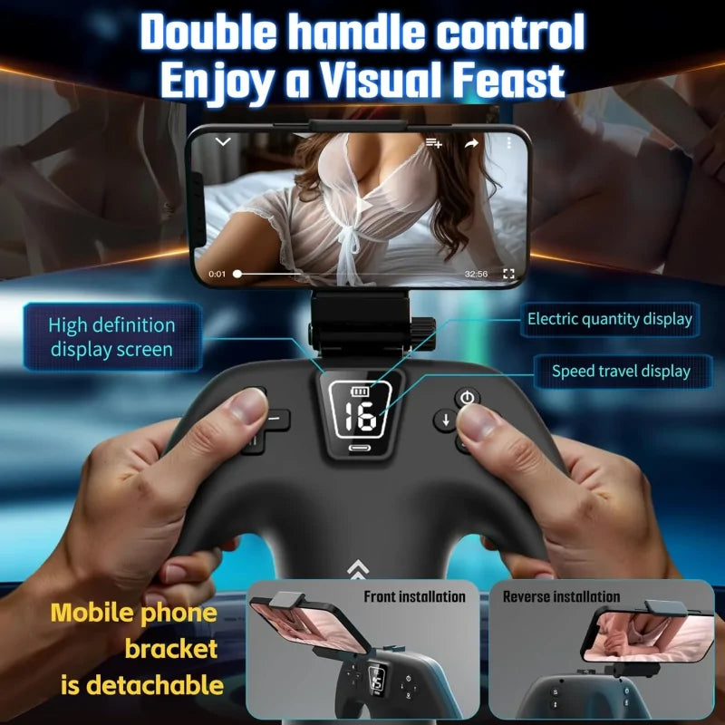 PT23 - Hands-Free Thrusting Male Masturbator with Phone Mount
