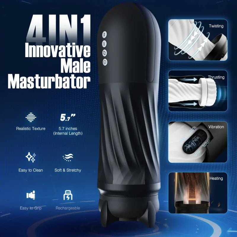 PT3 - High Speed Twisting Vibrating Thrusting Male Wanking Machine