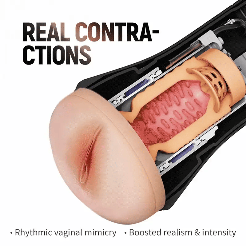 PV2 – Luxury Realistic Auto Pussy Stroker with Automatic Clamping and Removable TPE Sleeve