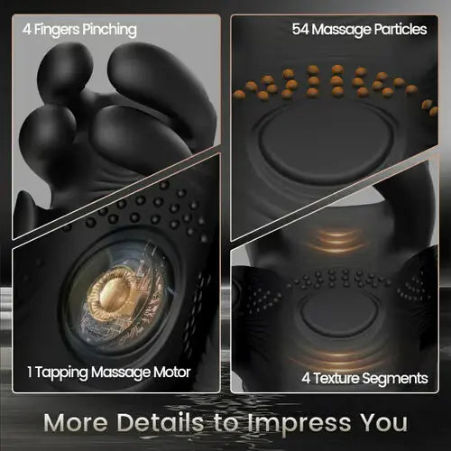 PG21 – Pulsating Finger Massage Glans Trainer with 10 Vibration Modes