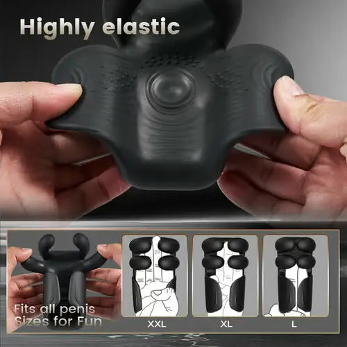 PG21 – Pulsating Finger Massage Glans Trainer with 10 Vibration Modes
