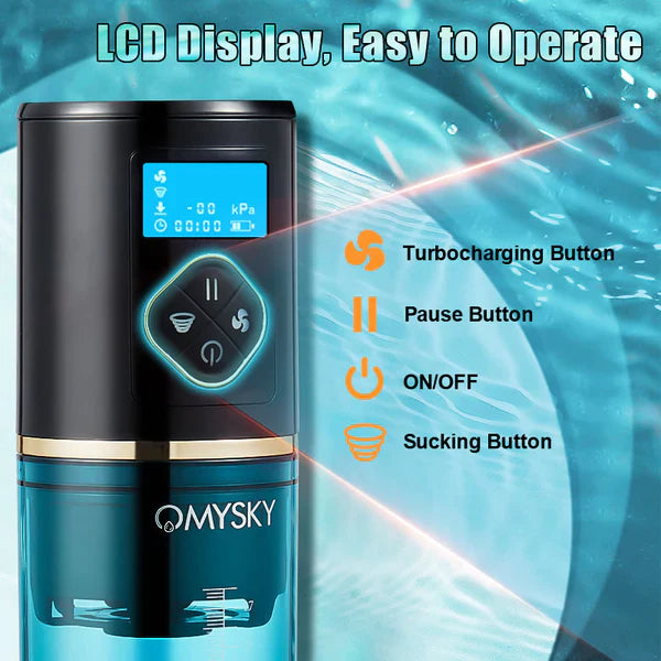 XP6 – Hydro Penis Pump with 6 Suction Modes, LED Display & Waterproof Design