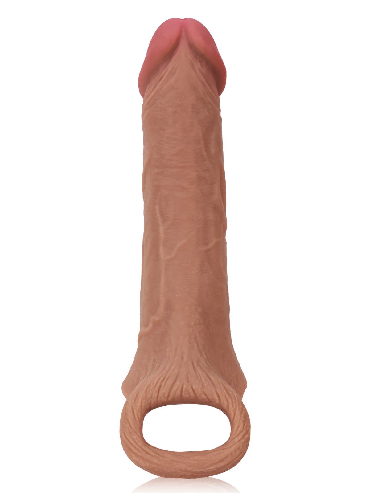 PCS10 – 8"x 2" Brown Realistic Open Ended Penis Sleeves